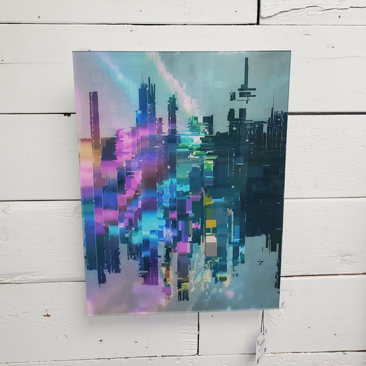 Pastel City Vibrations - 12”x16” Acrylic Print