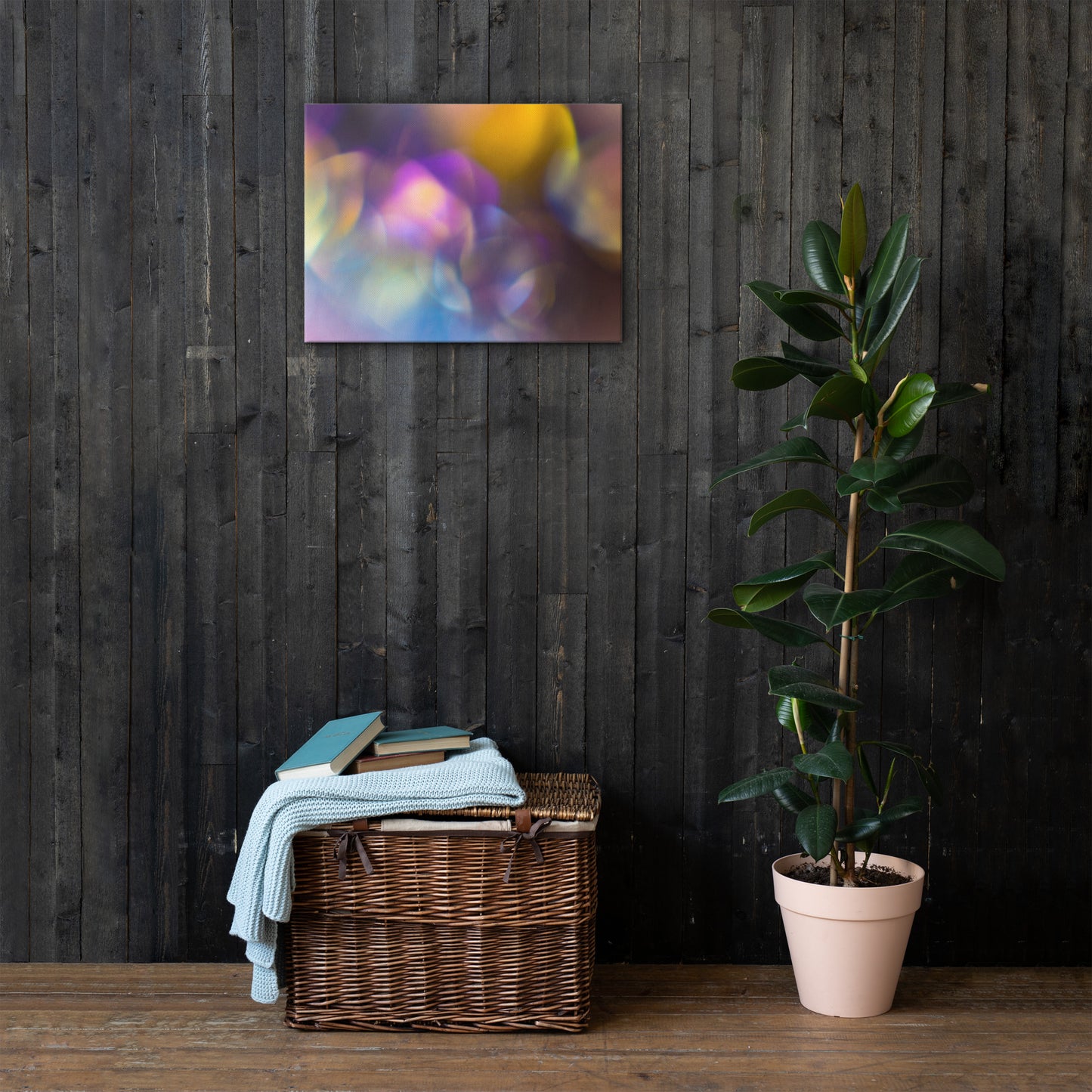 Rainbow Aura Bubbles Canvas