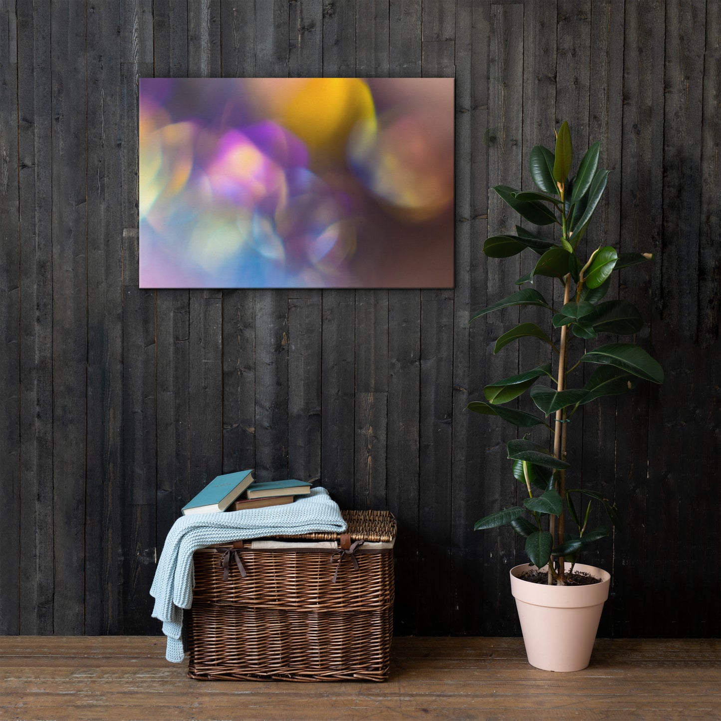 Rainbow Aura Bubbles Canvas