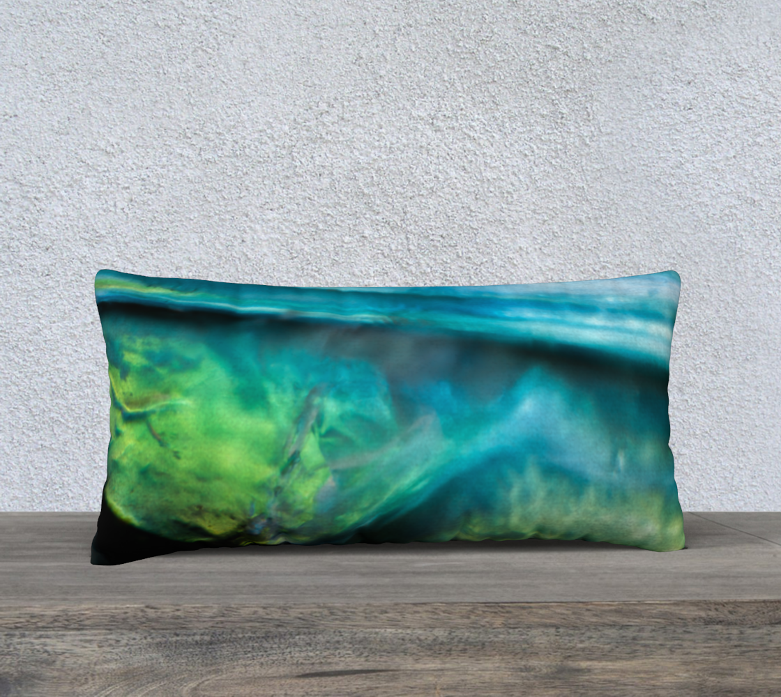 Opalescent Depths - Long 24”x12” Pillow Case