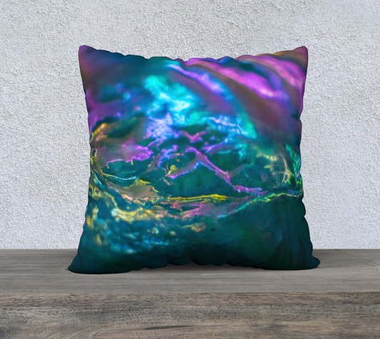 Crystal Mountain of Pastel - Square 22”x22” Pillow Case