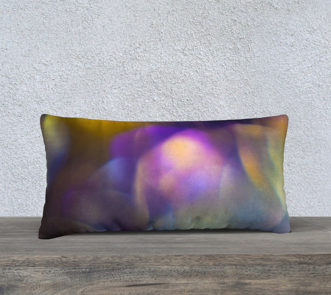 Rainbow Aura Bubbles - Long 24”x12” Pillow Case