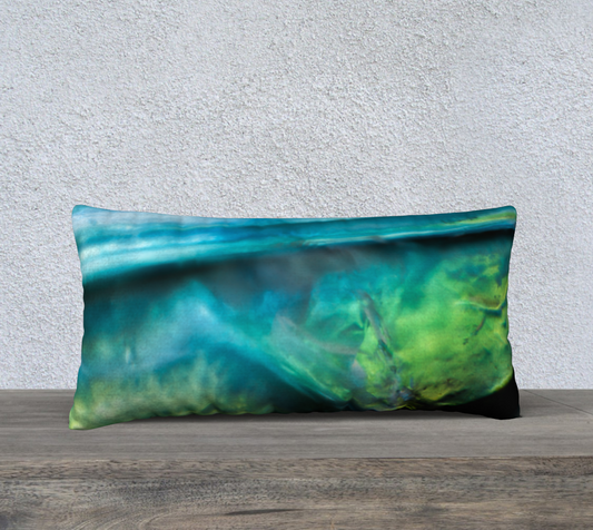 Opalescent Depths - Long 24”x12” Pillow Case