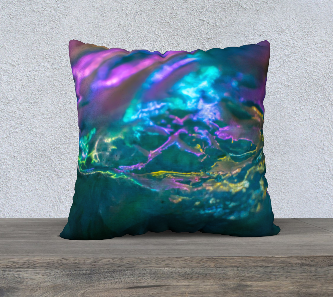 Crystal Mountain of Pastel - Square 22”x22” Pillow Case