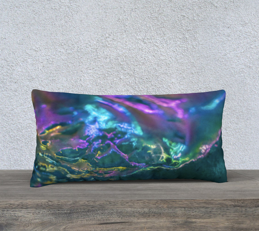 Crystal Mountain of Pastel - Long 24”x12” Pillow Case