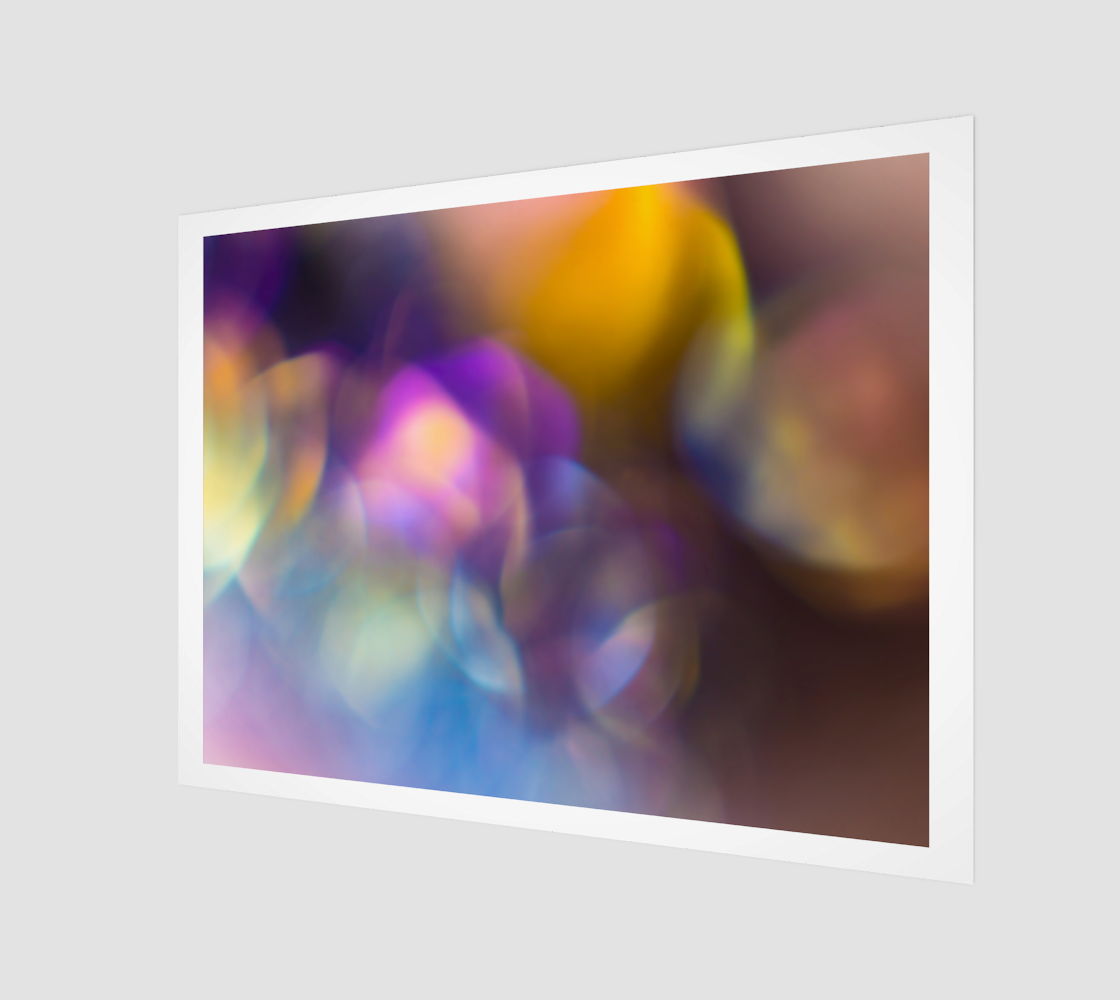 Rainbow Aura Bubbles Archival Print