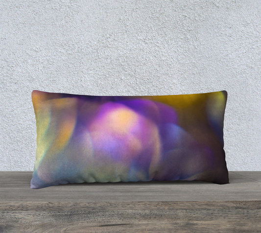 Rainbow Aura Bubbles - Long 24”x12” Pillow Case