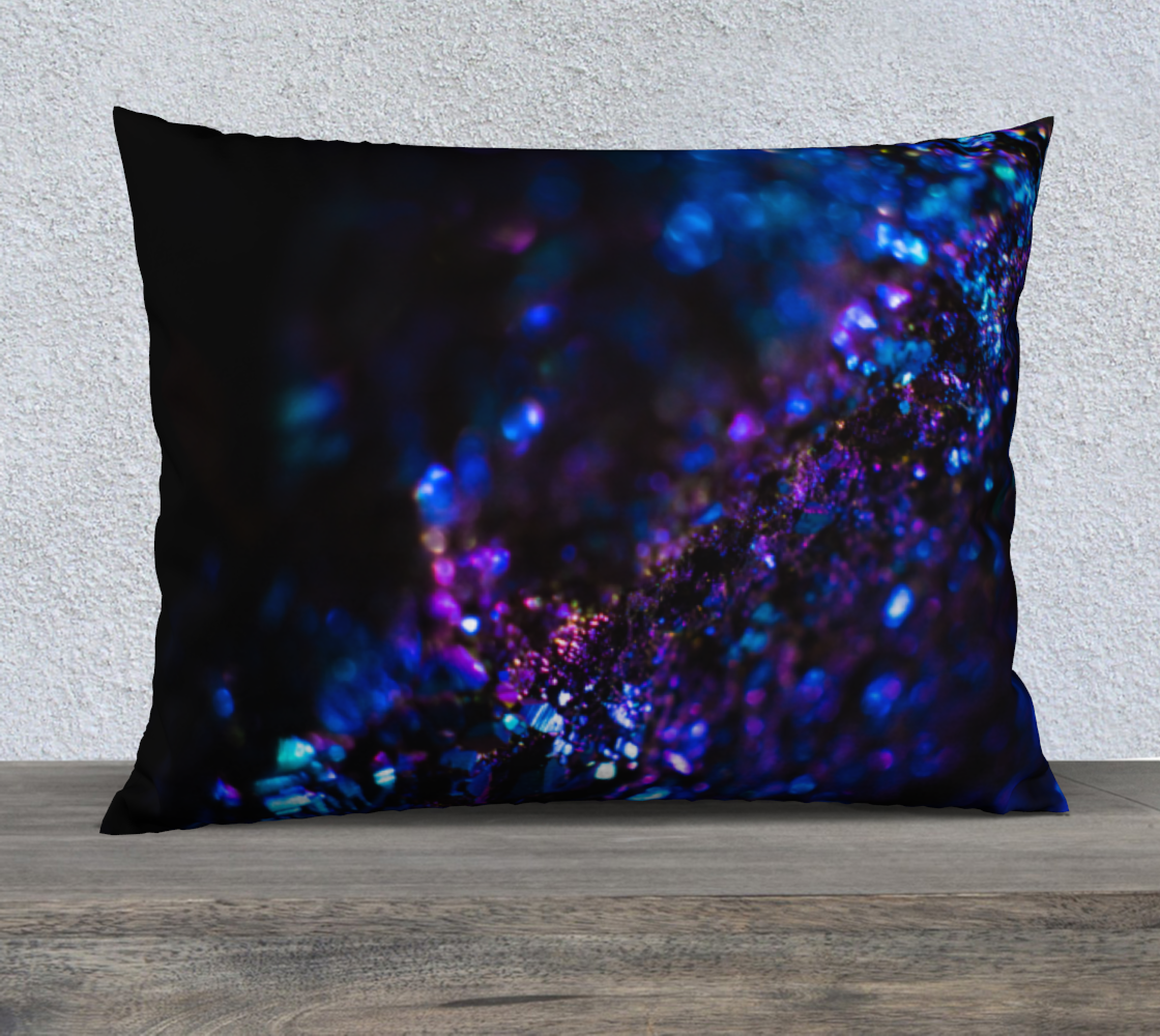 Violet Glitter in Darkness - Standard 26”x20” Bed Pillow Case