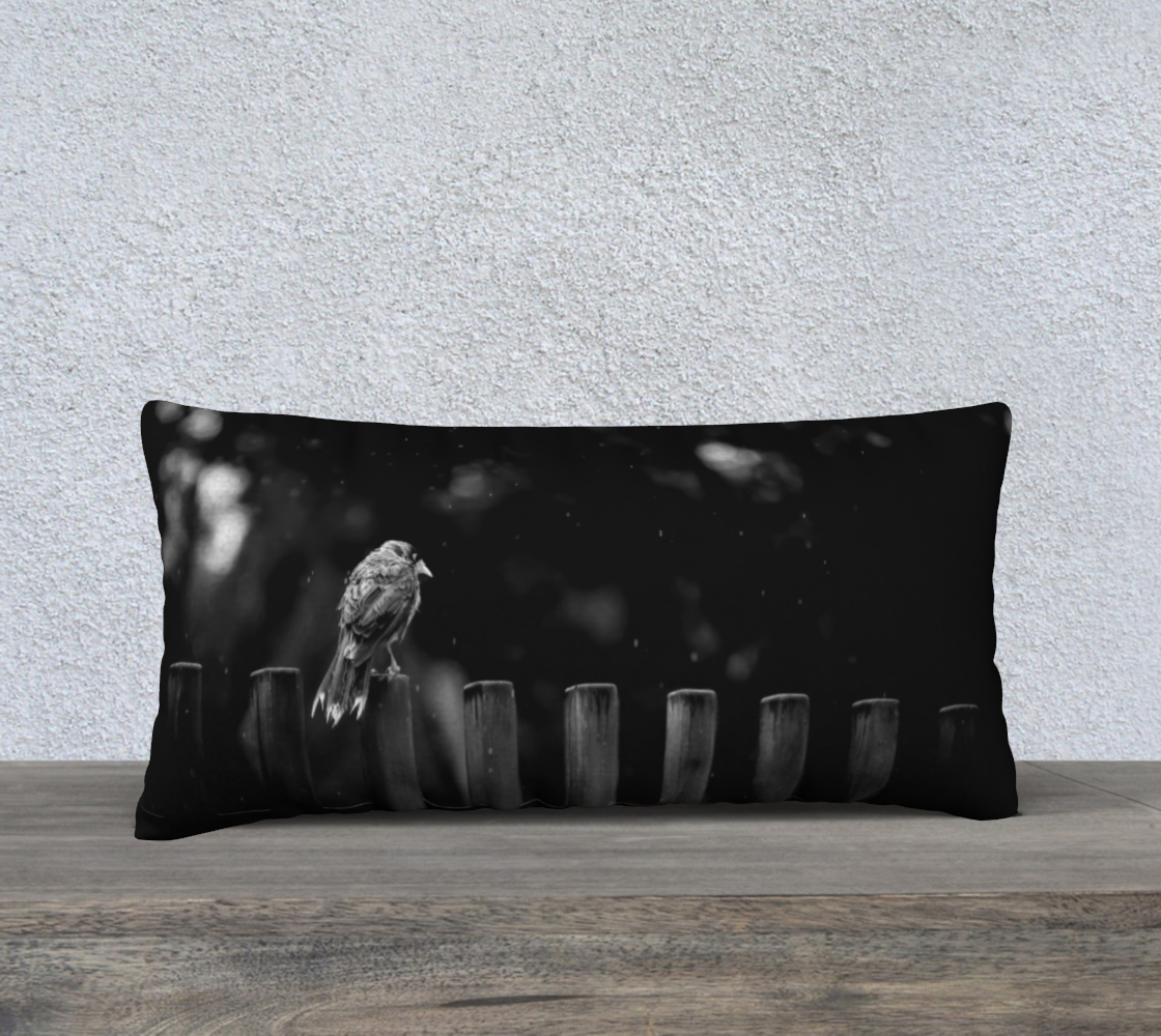 Wet Feathers & Moody Days - Long 24”x12” Pillowcase