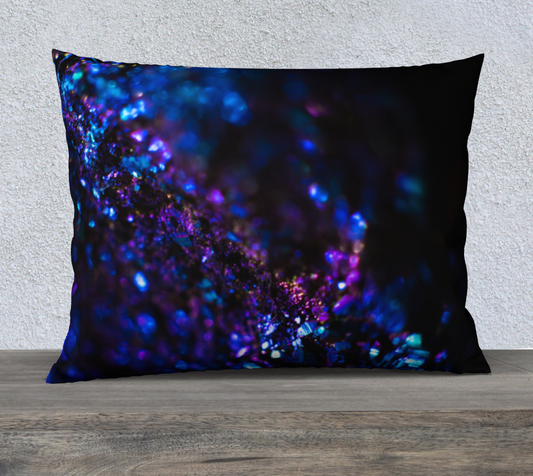 Violet Glitter in Darkness - Standard 26”x20” Bed Pillow Case